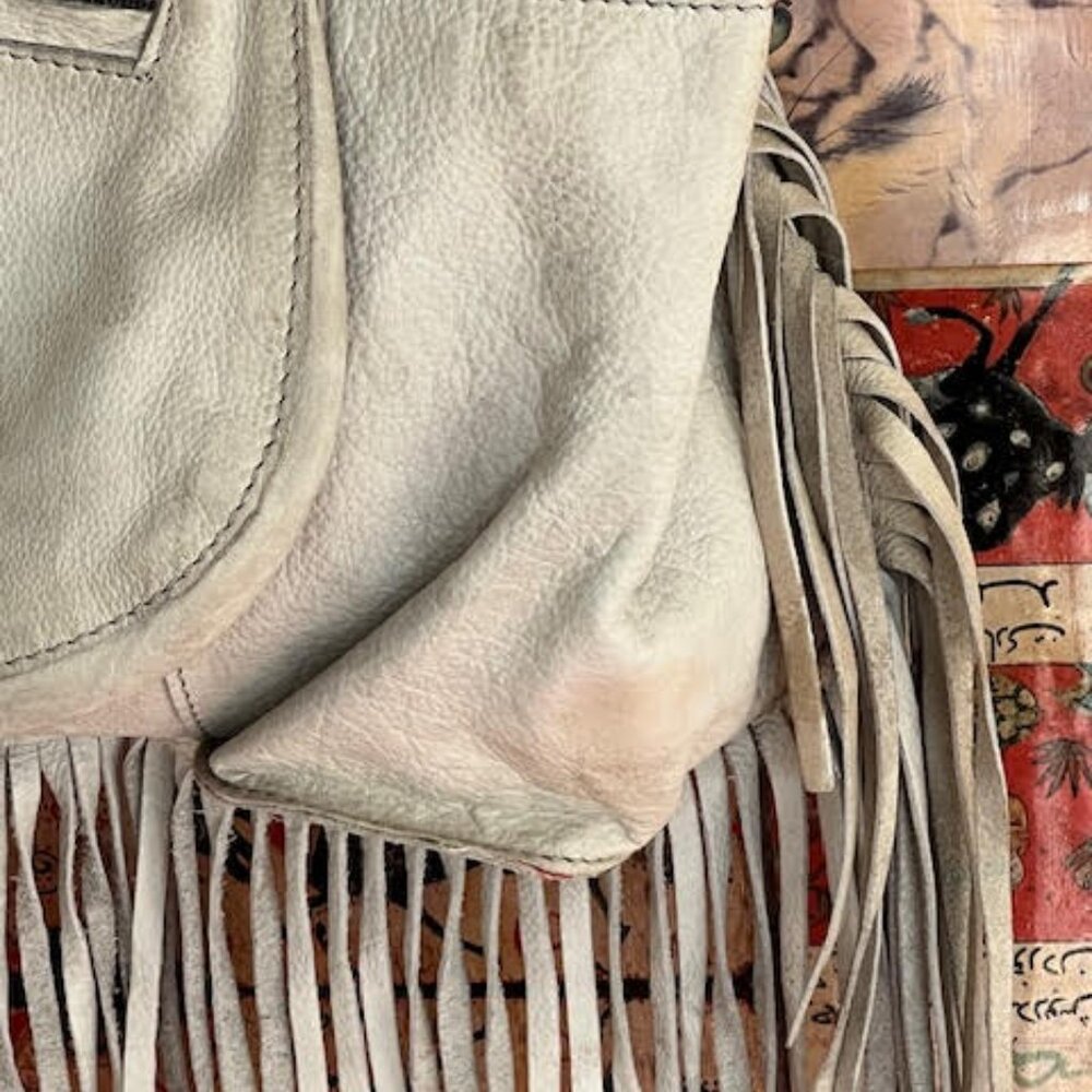 Cut n' Paste X Free People Distressed Fringe Saddle Bag - Picture 13 of 16